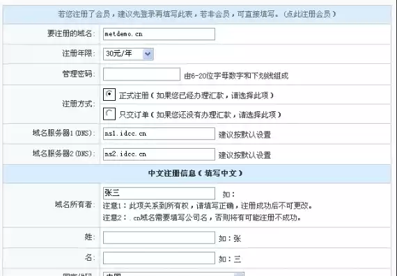 注册官网域名怎么填写的，注册官网域名怎么填写