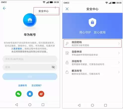 华为云服务登录入口手机找回账号密码，华为云服务登录入口手机找回账号