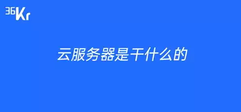 云服务器干啥的，云服务器是干嘛的