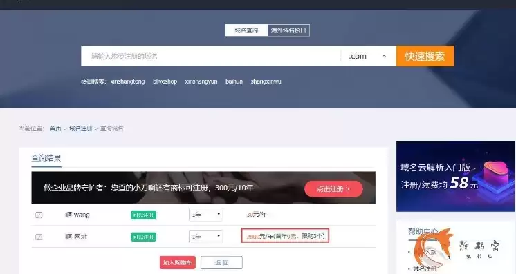 域名免费注册网站，域名注册免费平台