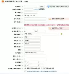 域名注册需要提交的材料，域名注册信息需要填写什么情况