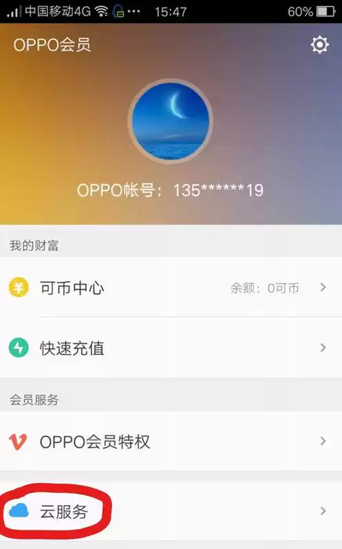 oppo手机官网云服务登录密码，oppo官网云服务入口找回密码