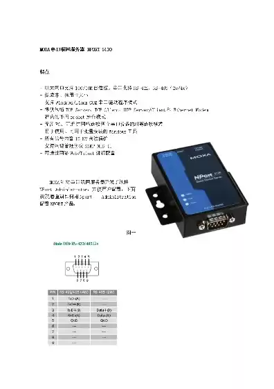 nport5110串口服务器配置，串口服务器配置