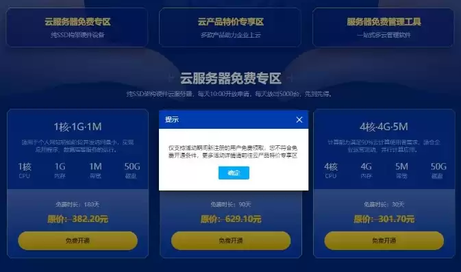 云服务器免费体验30天怎么领取，云服务器免费体验30天