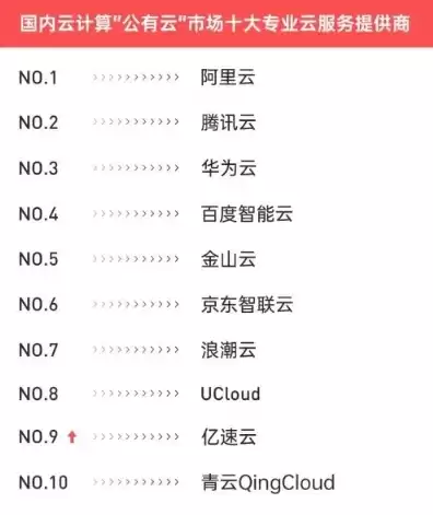 云计算 服务商，中国云计算服务商排名