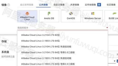 阿里云镜像站点，阿里云服务器镜像选择