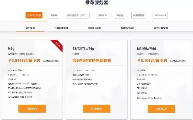 亚马逊云服务器收费标准，亚马逊云服务器官网中国