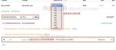 阿里云域名申请注册，阿里云域名注册流程详解