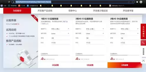 华为云服务器免费领取，华为云服务器免费试用