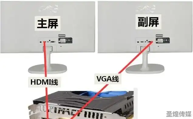 一台主机二个显示器怎么调试，深度解析，一台主机连接两个显示器，全方位调试攻略