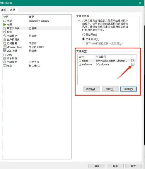 vmware 虚拟机linux共享文件夹不存在，VMware虚拟机Linux共享文件夹不存在问题解决全攻略