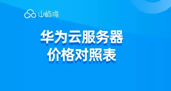 华为云服务器价格表，华为云服务器价格解析全方位了解华为云服务器性价比与优势