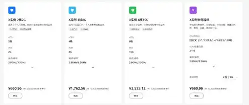 云服务器租用费用标准，云服务器租用费用标准解析，全面了解云服务器的价格构成及影响因素