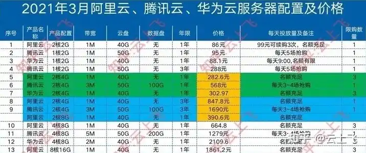 云服务器排行榜前十名品牌，2023年云服务器排行榜前十名，解析各品牌优势与特点