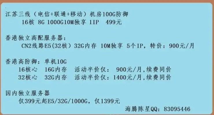 开网店租服务器多少钱，开网店租服务器费用解析，价格、类型及性价比分析