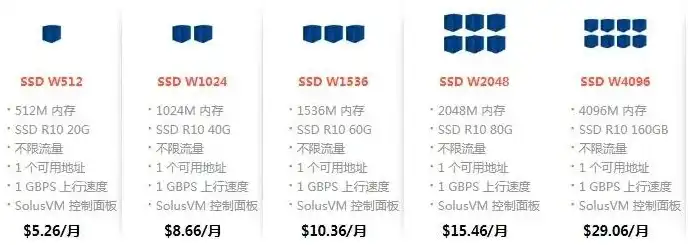 美国云主机租用价格表，揭秘美国云主机租用价格表，全面解析不同类型云主机的性价比与优势