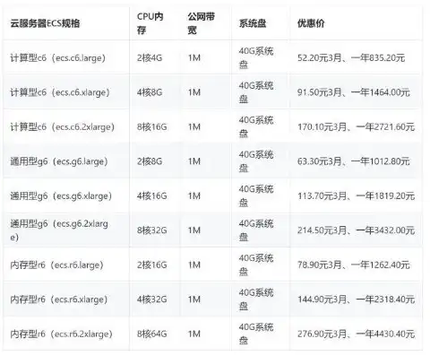 国外服务器租用价格表，国外服务器租用价格一览，全面解析不同地区、配置及服务商的费用