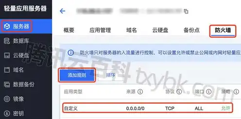腾讯云服务器端口怎么全开，腾讯云服务器端口全面开启攻略，详解操作步骤及注意事项