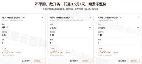 阿里云服务器 报价，阿里云服务器价格表全面解析，高性价比与优质服务完美融合