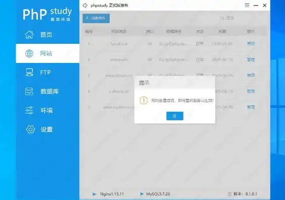 用phpstudy搭建服务器，PHPStudy服务器搭建全攻略，轻松入门，实现高效网站部署