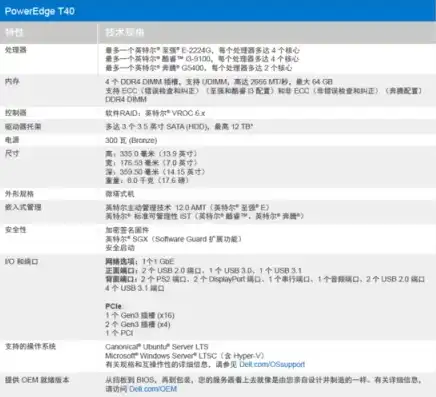 怎么看戴尔服务器参数配置信息，深入解析戴尔服务器参数配置，全面了解与选购指南