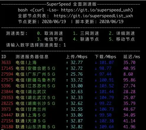 服务器网速测试脚本，深入解析服务器网速测试脚本，高效检测网络性能的利器