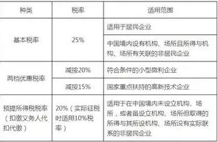 服务器租赁税率，服务器租赁税收编码解析，税率、优惠政策及纳税实务