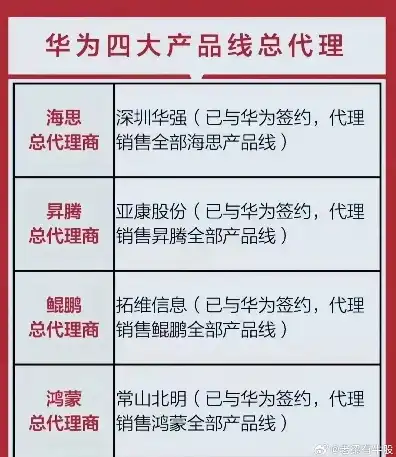 华为服务器供应商名单怎么看，深入解析华为服务器供应商名单，解读产业链布局与未来趋势