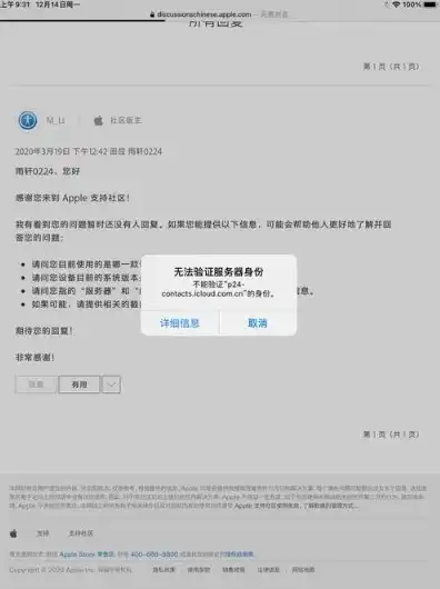验证服务器时出现问题 苹果ipad，苹果iPad验证服务器问题频发，用户困扰重重，苹果紧急应对