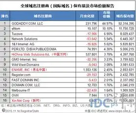 国外域名注册商排名，2023年度全球Top10国外域名注册商排名解析及选择指南