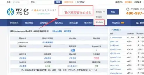 域名注册信息查询whois，如何根据域名注册信息查询Whois，全面解析与实用技巧