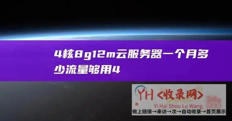 云服务器月流量500g什么意思，云服务器月流量500G详解，含义、计算方式及应用场景