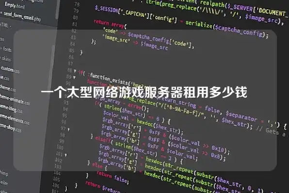 大型网游服务器成本，大型网游服务器成本解析，揭秘打造顶级游戏世界的幕后真相