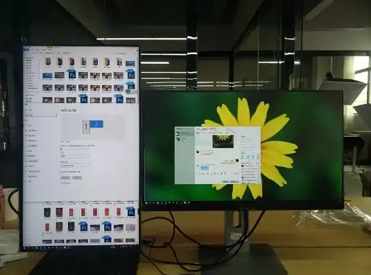 一台主机两个显示屏分别工作，双屏协同工作，一台主机驾驭两个显示屏的无限可能