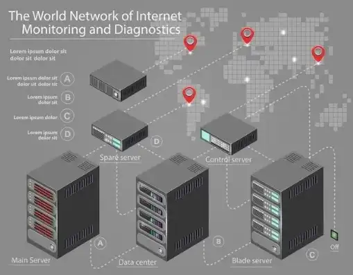 域名服务器上存有internet主机的，互联网域名服务器，网络世界的导航灯塔