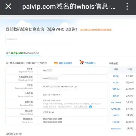 网址域名注册信息查询，揭秘域名注册信息查询，如何轻松获取网站详细信息