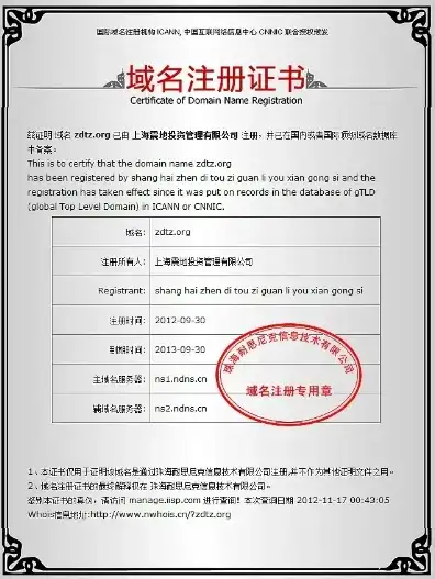 域名注册证书什么意思啊，深入解析域名注册证书，含义、作用及申请流程