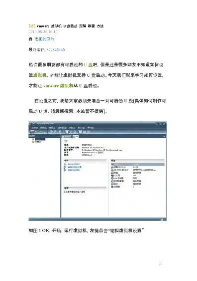 vmware虚拟机U盘启动，深入解析VMware虚拟机U盘启动方法及技巧