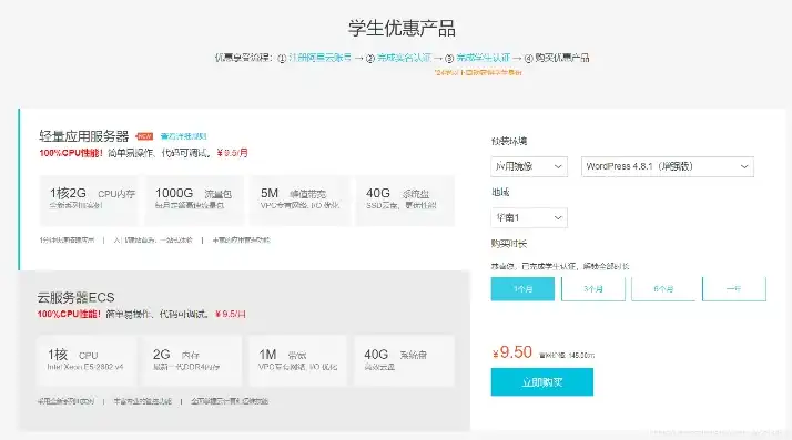 阿里云服务器学生优惠怎么购买，阿里云服务器学生优惠攻略，如何轻松获得超值云服务，助力学习与创业